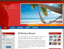 Tablet Screenshot of hotelallriviera.com